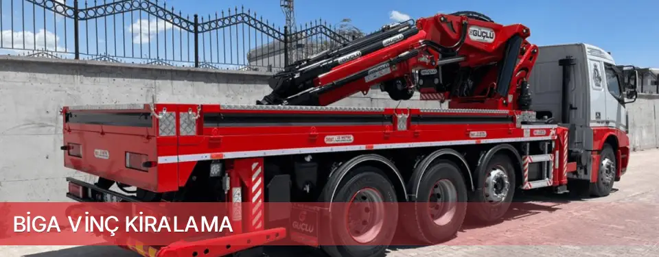 Biga İlçemi Vinç Kiralama